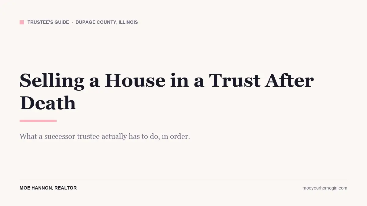 Selling a house in a trust after death: a trustee's step-by-step guide from a DuPage County realtor